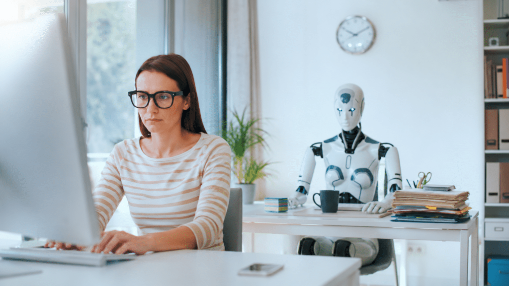Human working for ai